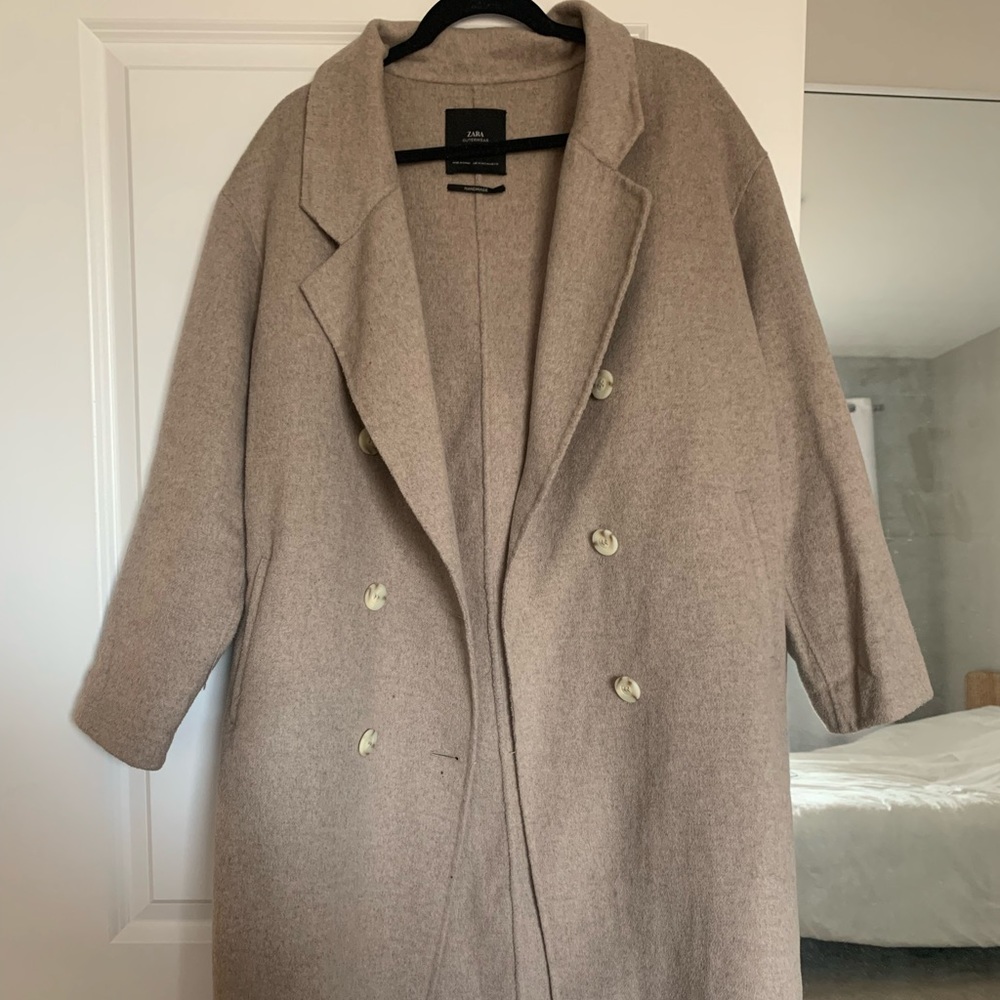 Zara Women’s Oversized Pea Trench Coat